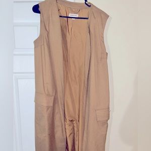 Long vest. Great for styling in cooler weather.